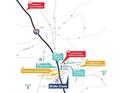 Community map highlighting the neighborhood's proximity to schools, shopping, dining and recreational areas at 628 Kimberwick Dr, Locust Grove, GA 30248