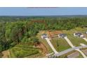 Aerial view of a beautiful home and its expansive lot surrounded by lush trees and greenery at 47 Whitley Ct, Dallas, GA 30157