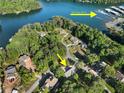 Aerial view of property showing proximity to Bald Ridge Marina and lake access at 1875 Bernice Dr, Cumming, GA 30041