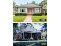 Exterior elevation comparison showing the present and original exterior design of home at 668 Peeples Sw St, Atlanta, GA 30310