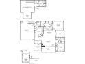 Detailed floor plan showcasing the layout of the home, including room dimensions and garage space at 1001 Calypso Way # 1001, Cumming, GA 30040
