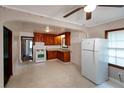 Cozy kitchen with wood cabinets and appliances at 1025 Cheaves St, Forest Park, GA 30297