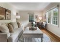 Cozy living room with a comfortable sofa, hardwood floors, bright windows, and decorative accents at 1972 Wingate Rd, Chamblee, GA 30341