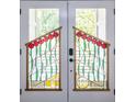 Stained glass front door with house number and street names at 240 Patterson Se Ave, Atlanta, GA 30316