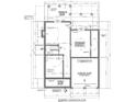 Blueprint showing the basement foundation plan including the garage and porch at 70 Somerset Hls, Fairburn, GA 30213