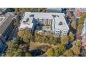 An aerial view of the building's layout, including a central courtyard with a pool at 870 Inman Village Ne Pkwy # 229, Atlanta, GA 30307