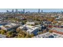 Aerial shot showcasing 870 Inman Vlg Pkwy in a vibrant urban setting, with the city skyline in the background at 870 Inman Village Ne Pkwy # 229, Atlanta, GA 30307