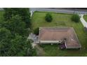 An aerial shot of a cozy home with a large lawn, near local streets at 4961 Ivey Road, Acworth, GA 30101