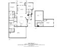Detailed floor plan showcasing the layout of the home, including room dimensions and the placement of key features at 2771 Middlecreek Way, Cumming, GA 30041