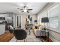 Cozy living room with modern decor and stainless steel kitchen appliances in view at 3153 Bonway Dr, Decatur, GA 30032
