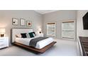 Modern bedroom with a platform bed, clean lines, and bright natural light at 1628 Briarcliff Ne Rd # 15, Atlanta, GA 30306