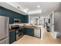 Modern kitchen with stainless steel appliances, stylish cabinets, and granite countertops at 951 Glenwood Se Ave # 1805, Atlanta, GA 30316