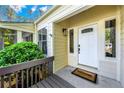 Welcoming entryway featuring a decorative glass door, sidelight windows, and a cozy 'Welcome' mat at 2929 Alberta Dr, Marietta, GA 30062