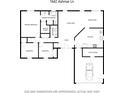 Layout of the house showing rooms, closets and garage at 1642 Ashmar Sw Ln, Marietta, GA 30064