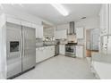 Bright kitchen with white cabinets, stainless steel appliances, and modern finishes throughout at 5035 Pattingham Dr, Roswell, GA 30075