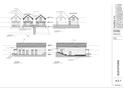 Architectural drawings showing front, back, and side elevations of a classic, two-story cottage home at 260 Estoria St, Atlanta, GA 30316
