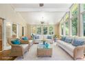 Sun-filled sunroom with multiple windows offering lots of natural light at 4981 Forestglade Ct, Stone Mountain, GA 30087