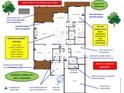 Detailed floor plan showcasing the layout of the home with kitchen and finished basement at 438 Southland Cir, Canton, GA 30115