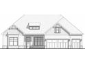 Exterior rendering of a house showing design elements at 237 Laurel Vista Dr, Canton, GA 30114