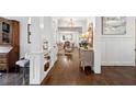 Elegant foyer features hardwood floors, white wainscoting and an open floor plan at 1014 Seaboard Nw Ave, Atlanta, GA 30318