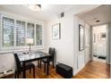 Bright breakfast nook with natural light and a view to the updated bathroom at 1990 Wellbourne Drive Northeast #7 Ne Dr # 7, Atlanta, GA 30324