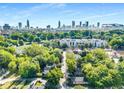 Breathtaking aerial view of the city skyline from the property at 802 Chestnut Nw, Atlanta, GA 30314