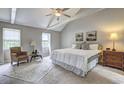 Serene bedroom features vaulted ceilings, plush carpet, and a calming neutral color palette at 1160 Haven Brook Ne Way, Brookhaven, GA 30319