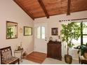Foyer featuring wood ceiling and a decorative glass front door at 2261 Ravenwood Trl, Marietta, GA 30066