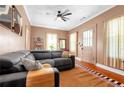 Spacious living room with hardwood floors and lots of natural light at 1608 Carroll Nw Dr, Atlanta, GA 30318