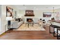 Inviting living room features a fireplace, stylish furnishings, and an open layout at 6974 Clearlake Ct, Peachtree Corners, GA 30360