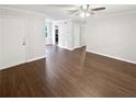 Empty living room featuring hardwood floors at 53 Monet Nw Ct, Atlanta, GA 30327