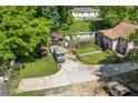 Aerial view of a house showing the surrounding lot and driveway at 2667 Peyton Nw Rd, Atlanta, GA 30318