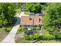 Aerial view of a cozy home showcasing its well-maintained lawn and beautiful landscaping at 2667 Peyton Nw Rd, Atlanta, GA 30318