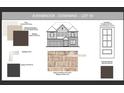 Avenbrook-Downing model with various exterior design selections for brick, trim, doors, shutters, windows and gutters at 1735 Fulmont Cir, Mableton, GA 30126