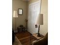 Entryway with hardwood floors, lamp, and mirror at 2477 N Decatur Rd # A1, Decatur, GA 30033