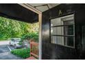 Close-up of the front door and entryway featuring a awning, and an exterior view at 2477 N Decatur Rd # A1, Decatur, GA 30033