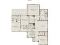 Second floor plan featuring four bedrooms, three bathrooms, laundry room, and a loft area at 4775 Wyat Farm Overlook, Cumming, GA 30040