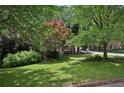 Manicured front lawn, mature shade trees in a well-landscaped front yard at 1243 Williamswood Pointe, Decatur, GA 30033