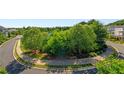 Neighborhood street featuring lush greenery and landscaping, offering serene views for a tranquil living environment at 7120 Lullwater Rd, Cumming, GA 30040