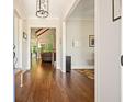 Elegant foyer with hardwood floors, open floor plan, and views of the living spaces at 2861 Digna Ct, Acworth, GA 30101
