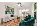 Bright living room with hardwood floors, stylish furniture, and an open layout at 1810 Fairoaks Pl, Decatur, GA 30033