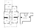 Detailed floor plan showcasing the layout of the bedrooms, living spaces, and outdoor deck at 1796 Center Ave, East Point, GA 30344