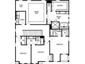 Second floor plan highlighting the primary suite, sitting area, laundry, and 3 additional bedrooms at 5627 Meadowstone Walk, Kennesaw, GA 30152