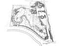 Detailed black and white site map showcasing the property's layout and lush landscaping design at 4375 Mount Paran Pkwy Nw, Atlanta, GA 30327