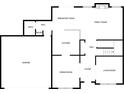 Detailed first-floor plan including garage, kitchen, and living areas at 1371 Blazing Star Rd, Lawrenceville, GA 30045
