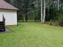 Spacious and well-kept backyard with lush green grass and mature trees at 300 Gaelic Way, Tyrone, GA 30290