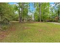 Spacious front yard with mature trees offering shade and privacy with a view of the house at 7370 N Mitchell Ct, Villa Rica, GA 30180