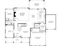Layout of the first floor highlighting the kitchen, dining, and outdoor living spaces at 3470 Austin Michael Ln, Cumming, GA 30028