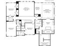 Second floor layout showing bedrooms, bathrooms, and an open area at 3470 Austin Michael Ln, Cumming, GA 30028