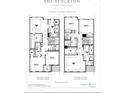 Second floor floorplan, with owner's suite, bedrooms, bathrooms and laundry at 2260 Siskin Square Rd # 90, Duluth, GA 30096